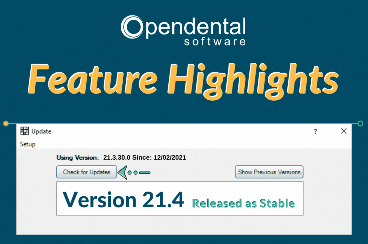 Software Update: Stable Version 21.4 Highlights